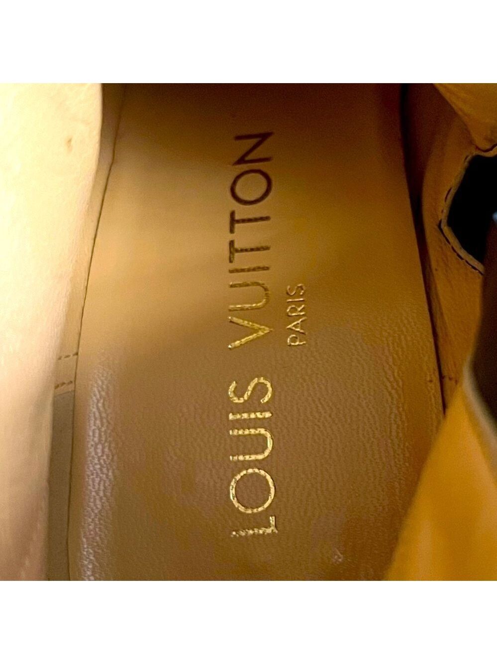 ❤️ LOUIS VUITTON🌷HOST PICK🌷LEATHER ANKLE BOOTS BLACK 6.5 (36.5) - Picture 13 of 16